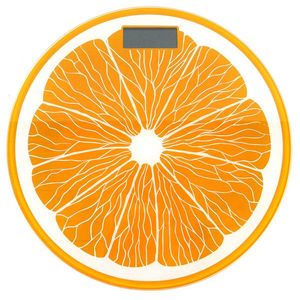 MAKRO - Váha osobná sklo do 180kg, priemer 30cm, pomaranč vyobraziť