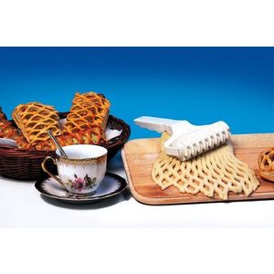 MAKRO - Valček jednoručný mriežkový na zdobenie, umelá hmota vyobraziť