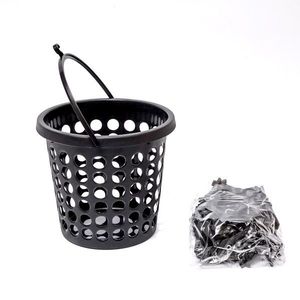 PLAST TEAM - Košík a štipce 24ks čierne, umelá hmota vyobraziť