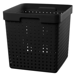PLAST TEAM - Košík štvorcový SEOUL veľký čierny, 29, 5 x 30cm vyobraziť
