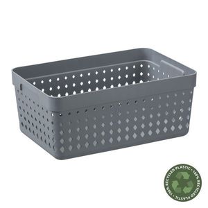 PLAST TEAM - Košík úložný XL šedý Seoul vyobraziť