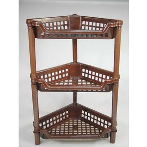 PLETATEX - Polička rohová 3 poschodia rôzne farby vyobraziť