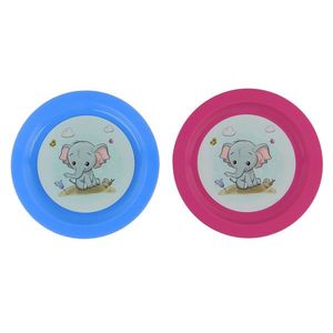 TVAR - Tanier detský plytký IML Sloník rôzne farby, umelá hmota vyobraziť