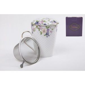 VERONI - Hrnček s čajítkom VALENTINA 450ml vyobraziť