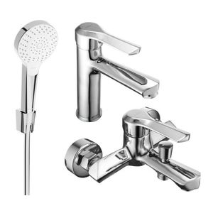 MEXEN/S - Saber R05 Set umývadlové a vaňové batérie s príslušenstvom, chróm 72103R05-00 vyobraziť