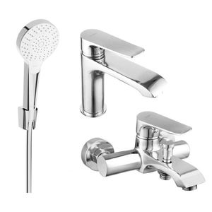 MEXEN/S - Pecos R05 Set umývadlové a vaňové batérie s príslušenstvom, chróm 72703R05-00 vyobraziť