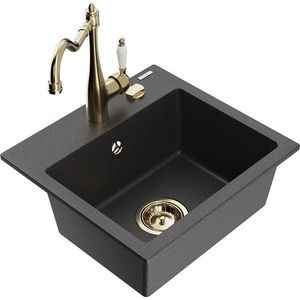 MEXEN/S MEXEN/S - Milo granitový drez 1-miska vrátane batérie Carla, čierna kropenatá 6505-76-670700-50 vyobraziť