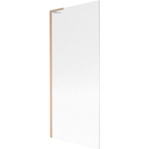 MEXEN/S - Next L vaňová zástena FIX 80 x 150, prúžky, meď kartáčovaná 895-080-000-03-09-65 vyobraziť