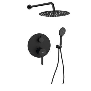 SAPHO - ICONIC podomietková sprchová súprava s pákovou batériou, 2 výstupy, čierna mat AF042B-01 vyobraziť