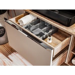 COMAD - Skrinka pod umývadlo 80cm 2 zásuvky SANTA FE TAUPE 5907611652558 vyobraziť