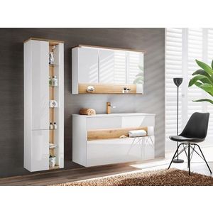 COMAD - Vysoká skrinka 2 dvierka BAHAMA WHITE 5907611648353 vyobraziť