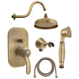 SAPHO SAPHO - KIRKÉ podomietkový sprchový set s pákovou batériou, 2 výstupy, bronz KI42B-02 vyobraziť