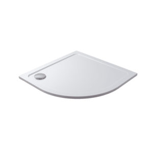 H K - THOR Sprchová vanička z liateho mramoru, štvrťkruh, R550 90x90x3 cm - ľavý odpad SE-THOR-90QL vyobraziť