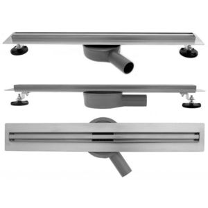 REA - Lineárne odtokový žľab + sifón + nožičky + rošt Neo 900 Slim Pro REA-G8403 vyobraziť