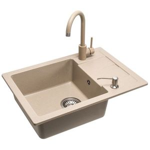 REA REA - Granitový drez Nils Beige set 5v1 ZLE-00102 vyobraziť