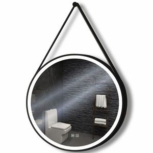 Tutumi - Okrúhle LED zrkadlo zavesené na pásku 70 cm 104 HOM-02697 vyobraziť