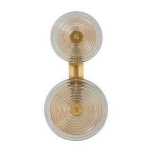 Sklenené nástenné svietidlo v zlatej farbe Venice – Mauro Ferretti vyobraziť