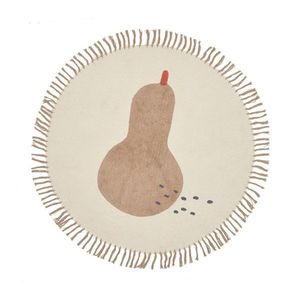 Slonovinový bavlnený detský koberec ø120 cm Tamya – Kave Home vyobraziť