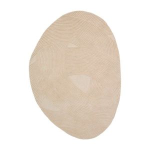 Krémovobiely ručne tkaný vlnený koberec 160x230 cm Domm – Kave Home vyobraziť