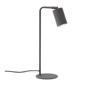 Čierna kovová stolová lampa (výška 49 cm) Manie – Kave Home vyobraziť