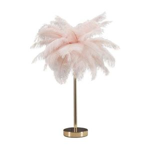 Ružová/v zlatej farbe stolová lampa (výška 55 cm) Palm Pink – Mauro Ferretti vyobraziť