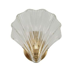 Sklenené nástenné svietidlo v zlatej farbe Da Muro Shell – Mauro Ferretti vyobraziť
