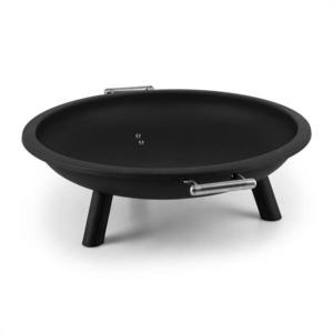 Blumfeldt Trino, ohnisko, kôš na oheň, krb na terasu, Ø 80 cm, oceľ, čierne vyobraziť