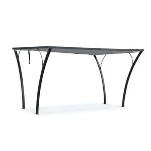 Blumfeldt Palazzo, altánok 4x3m, skladacia strecha, polyester, hliník, šedá farba vyobraziť