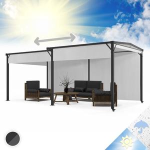 Blumfeldt Pantheon Solid Sky Expand, pergola, dvojitá, bočné steny, 3 x 3 – 5, 6 m, hliník vyobraziť