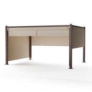 Blumfeldt Pantheon Cortina pergola 3x4 m, odolná voči poveternostným vplyvom, hliník, prášková farba, rolety vyobraziť