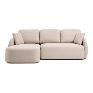 Béžová ženilková rozkladacia rohová pohovka (pravý roh/s leňoškou) Laira – Kave Home vyobraziť