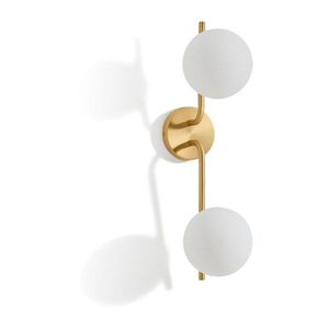 Biele/v zlatej farbe nástenné svietidlo Brisia – Kave Home vyobraziť