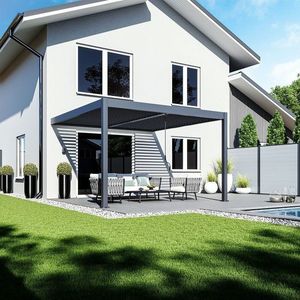 Bioklimatická pergola INTRO DUO 4x4 m k stene Rojaplast vyobraziť