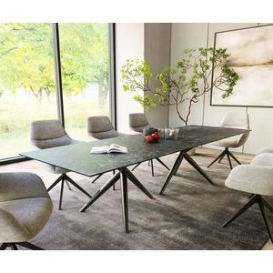 Jedálenský stôl Edge 300x100 keramický Laminam®Nero Greco antracit vyobraziť