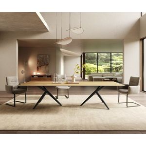 Jedálenský stôl Edge 300x100 keramický Laminam® Sabbia dub farebný vyobraziť