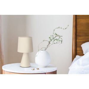 SATTI béžová keramická stolová lampa s tienidlom E14 1x40W klasická elegantná dekoratívna do obývačky, spálne, kancelárie vyobraziť