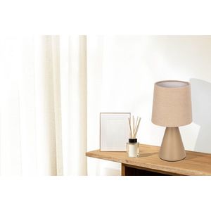 SATTI hnedá keramická stolová lampa s tienidlom E14 1x40W klasická dekoratívna elegantná do obývačky, spálne, kancelárie, teplé farby vyobraziť