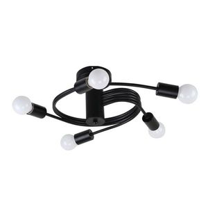 Stropná lampa čierna 5xE27 Filetta vyobraziť