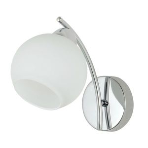 Nástenná lampa AMOS Chrome 1x40W E27 biele tienidlo vyobraziť