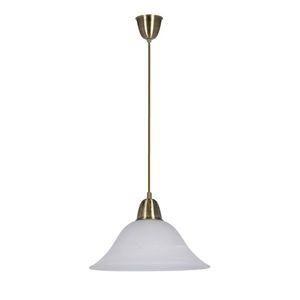Závesná lampa Rubi Patina 1X60W E27 tienidlo biela alabaster vyobraziť