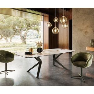 Jedálenský stôl Edge oválny 240x120 keramický Patagonia Lappato vyobraziť