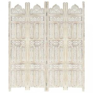 Drevený paraván 4-dielny Dekorhome vyobraziť