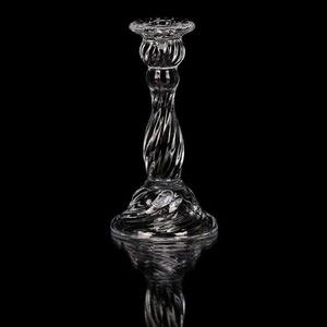 Svietnik sklenený 16 cm na kónickú sviečku, číra vyobraziť