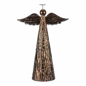 Vianočná kovová dekorácia na postavenie Anjel, veľ. XL, medená vyobraziť