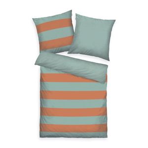 Tom Tailor Bavlnené obliečky Warm Coral & Fresh Sage, 140 x 200 cm, 70 x 90 cm vyobraziť