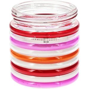 Repelentná sviečka Citronella Stripes, 780 g, 11 v 12 cm, červená vyobraziť