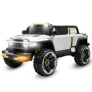 Baby Mix Detské elektrické autíčko Flexible, biele vyobraziť