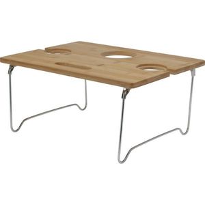 EH Skladací bambusový stolík na víno, 38 x 28 x 18 cm vyobraziť