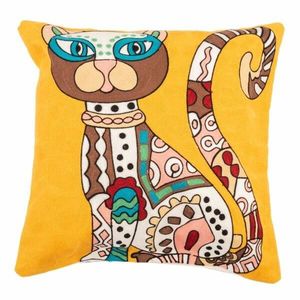 Pletená obliečka na vankúš Mačka, 45 x 45 cm vyobraziť