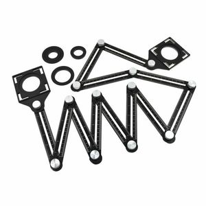 Viacúčelové dvanásť-dielne skladacie pravítko vyobraziť